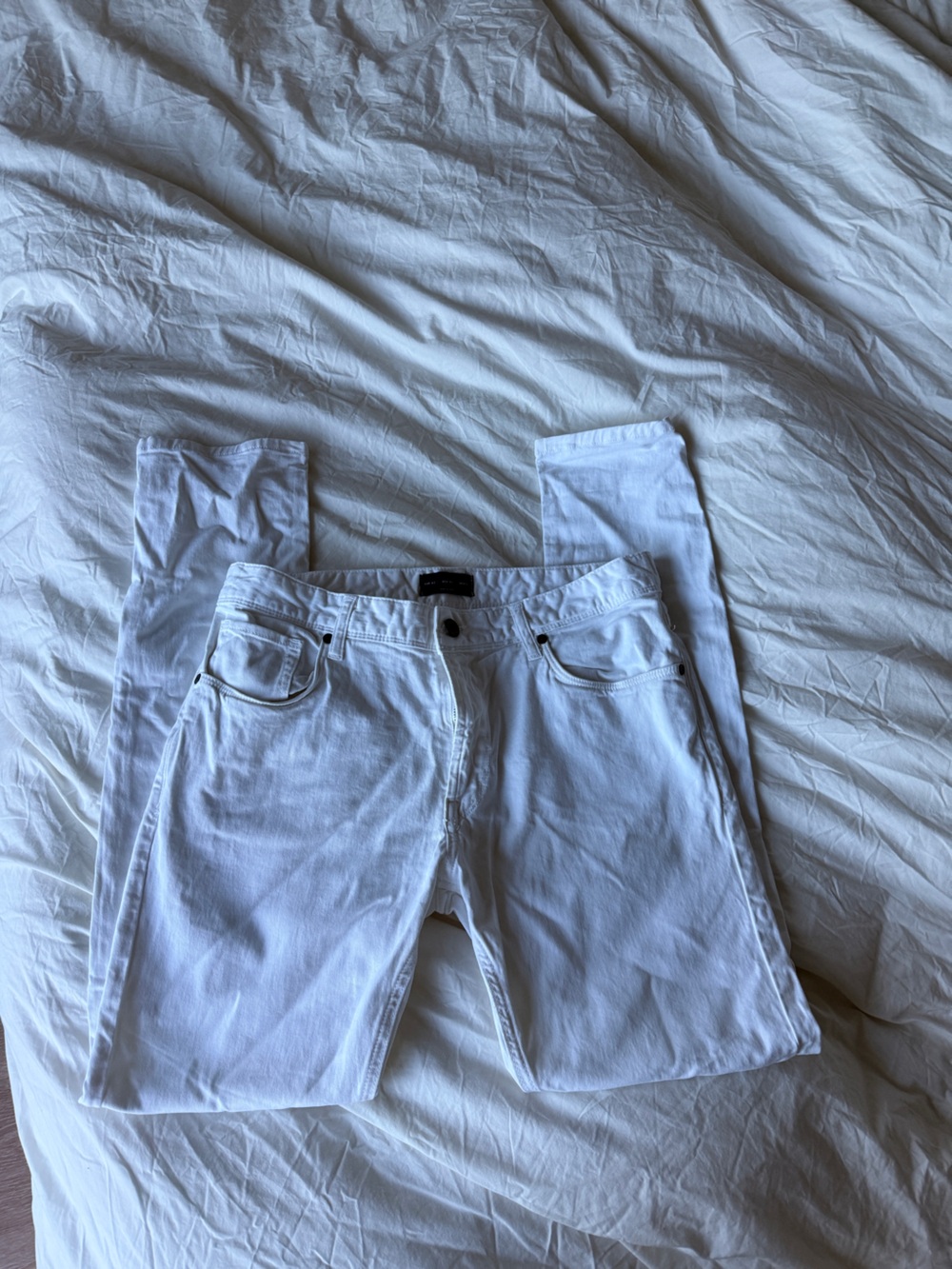 Men’s Crisp White Denim Zara skinny Jeans